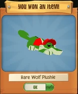 Rare Wolf Plushie from The Superclaw