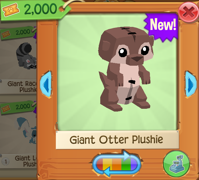 Giant sale otter plush