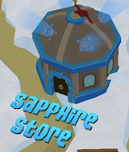 Sapphire Shop on the map before the name was corrected.