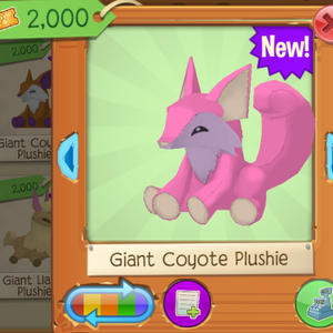 coyote plushie