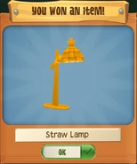 Straw Lamp from Touch Pool Minigame