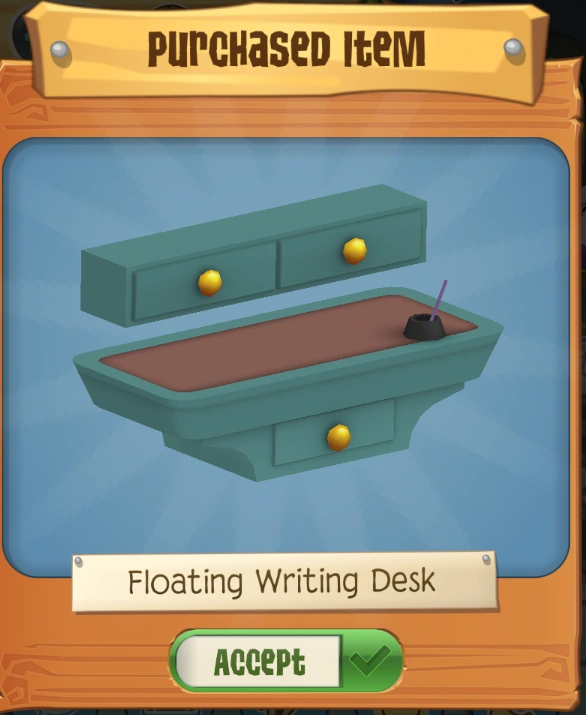Floating Writing Desk | Animal Jam Wiki | Fandom