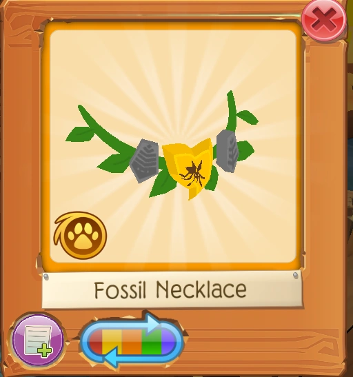 Fossil Necklace Animal Jam Wiki Fandom