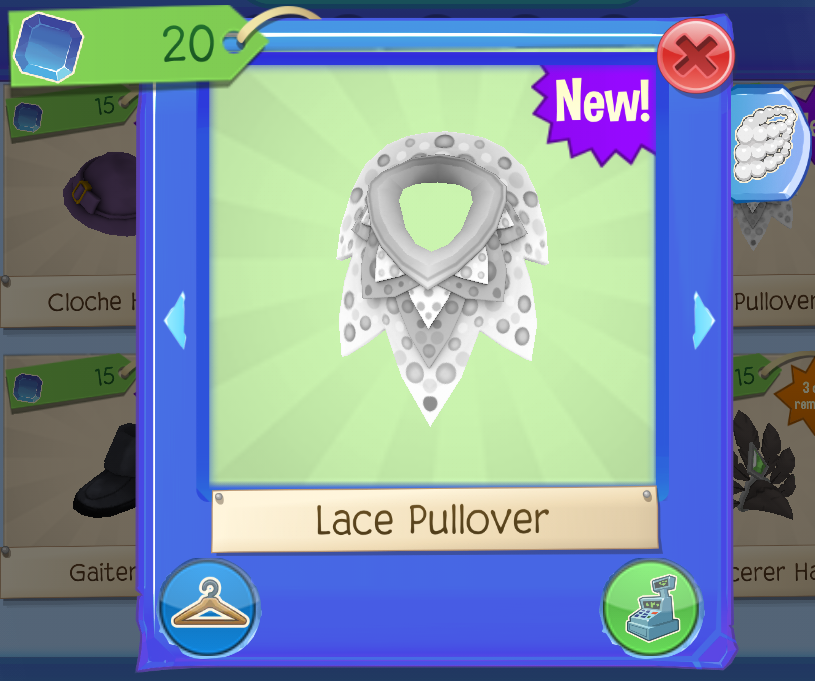 Lace Pullover, Animal Jam Wiki