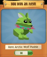 Rare Arctic Wolf Plushie from The Superclaw