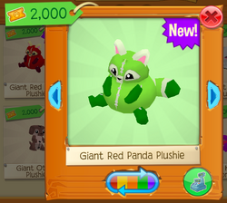Giant Red Panda Plushie Animal Jam Wiki Fandom