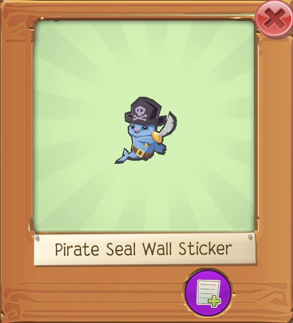 Pirate Seal Wall Sticker Ajpw Glitched, Hacked, Unreleased And
