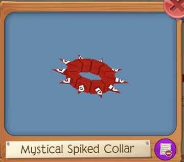 Red Mystical Spiked Collar Ajpw Glitched Hacked Unreleased And
