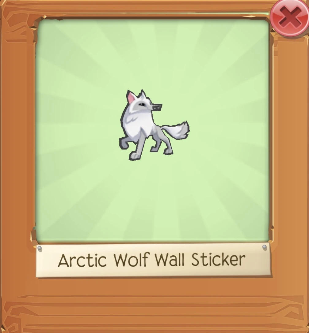 Arctic Wolf Wall Sticker Ajpw Glitched, Hacked, Unreleased And