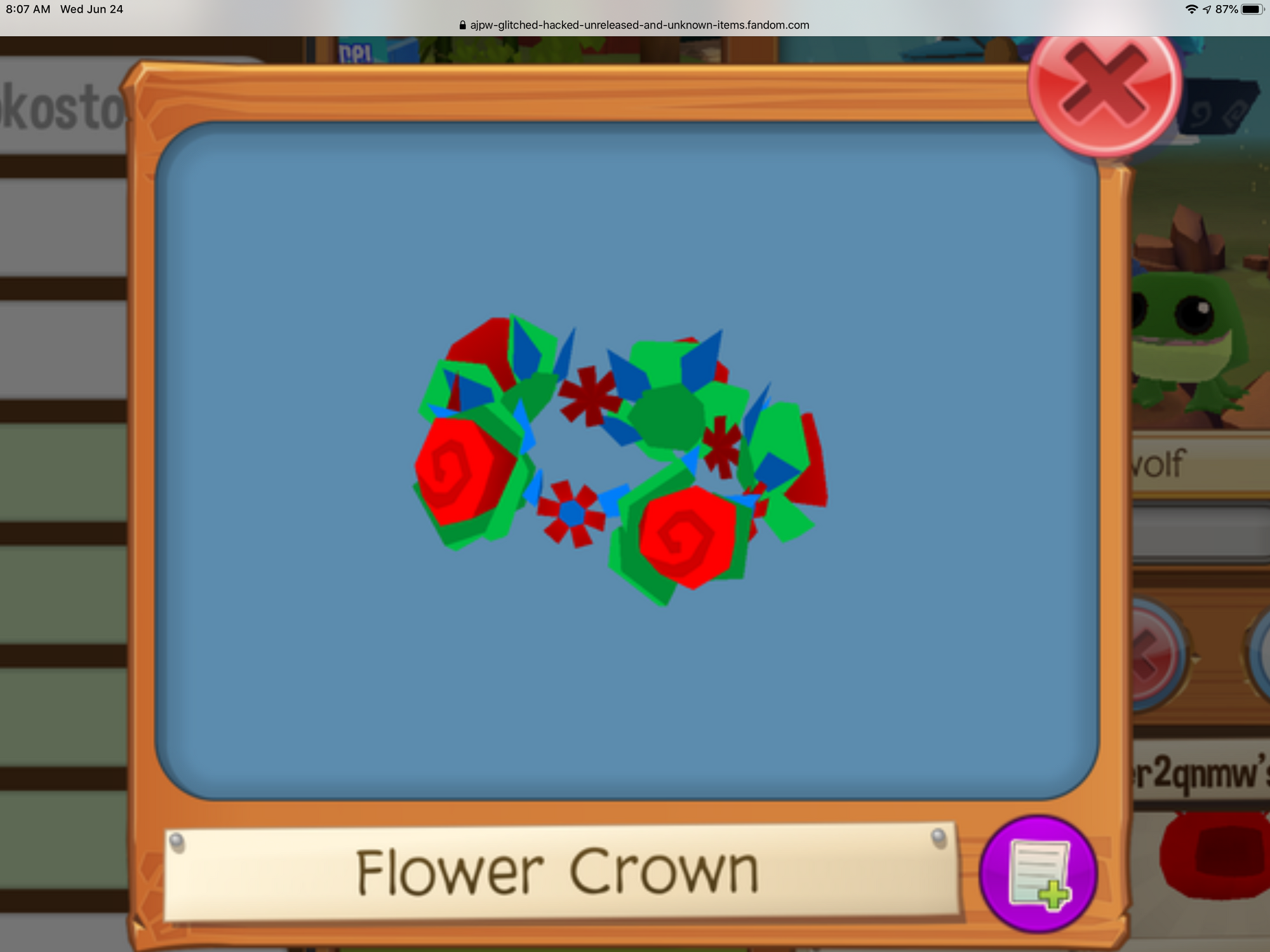 Red And Green Flower Crown Ajpw Glitched Hacked Unreleased Unknown Items Wiki Fandom Red And Green Flower Crown Ajpw