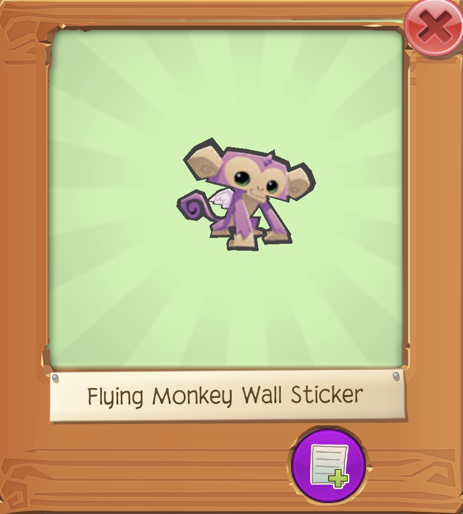 Flying Monkey Wall Sticker Ajpw Glitched, Hacked, Unreleased And