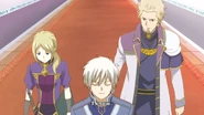 Lord Haruka walking with Zen and Kiki while having a discussion with Zen.