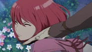 Mihaya knocks Shirayuki out.