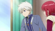 Zen and Shirayuki talk to the soldiers.