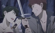 Mukaze fighting Umihebi.