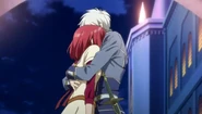Zen hugging Shirayuki.