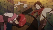 Shirayuki escapes the cell.
