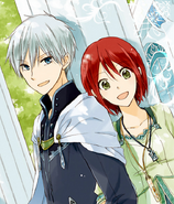 Shirayuki and Zen on chapter 27 color cover.