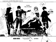 Ryuu carrying Phostyrias while dressed for a ball. (Chapter 110)