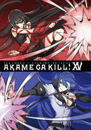 Extra cover of the volume 15 featuring Akame vs Esdeath