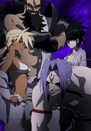 Suzuka alongside the Four Rakshasa Demons