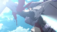 Tatsumi Stop the machine as the blood bursts right out of his arms