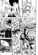 Esdeath slams Suzuka's face to the wall