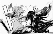 Akame stabs Tatsumi