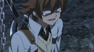 Tatsumi's reaction upon his second encounter with Esdeath