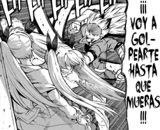 Seryu golpeando a Mine