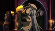 Esdeath drinking Demon's Extract