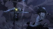 Tatsumi's attempt to kill Suzuka by collapsing a temple