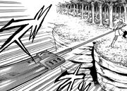 Trisula in gestreckter Form