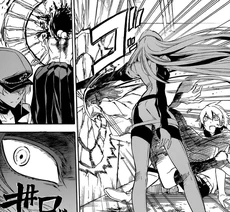 Esdeath atacando a Suzuka