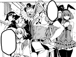 From left to right: Enshin, Dorothea, Champ, Syura, Izou, Cosmina.