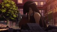 Akame grieves over Tatsumi's Death