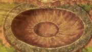 Ruinas de Konoha tras la invasión.