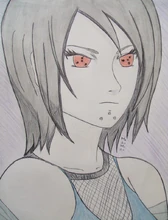 Kurohana con el Sharingan activado.