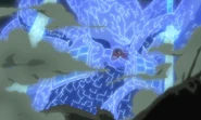 Kurama envuelto con el Susanoo Perfecto Estabilizado de Madara