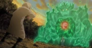 Susanoo de Shisui abriendo su caja torácica.