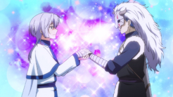 Kija smiles at the Seiryuu telling him he will teach him about the dragons