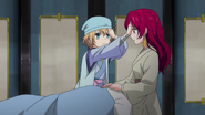 Yona being taken care of by Tae-Yeon