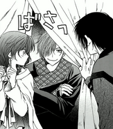 Hak finds Jae-Ha spying on him and Yona