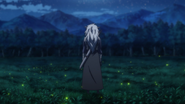 Seiryuu surrounded by a grassland full of fireflies