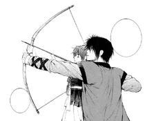 Hak enseña a Yona arquería