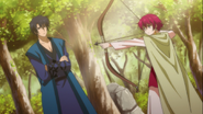 Yona shows Hak her progress in archery