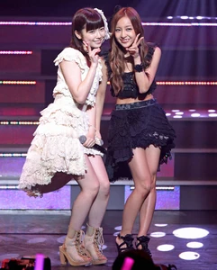 Itano Tomomi and Shimazaki Haruka performing Kimi to Boku no Kankei, during Request Hour 2013