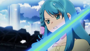 Chieri with her micsaber.