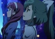 Yukiminami.jpg (16 KB) Yukirin and Takamina looking at their original predecessors