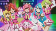 Kanata and the others dancing.